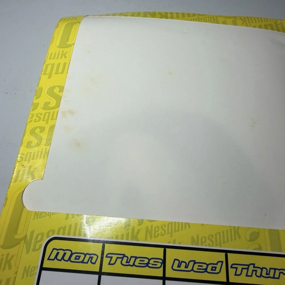 Nesquik Nestle Chocolate Drink Folder Kids School 3 Ring RARE VTG 90's